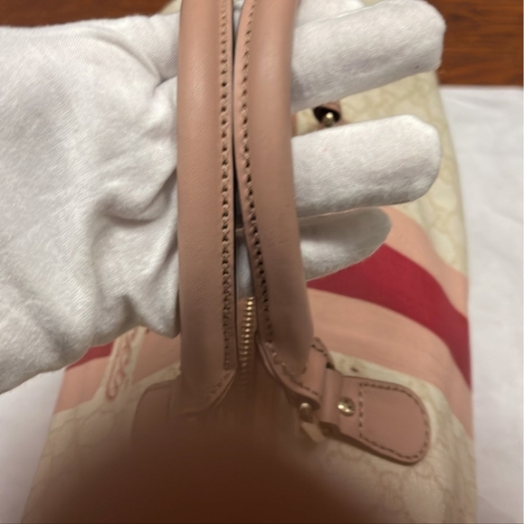 Gucci Script Web Boston Bag GG Coated Canvas Medium - Picture 5 of 13